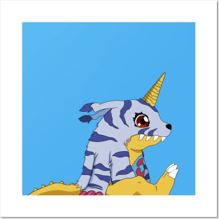 Sitting Gabumon Posters and Art